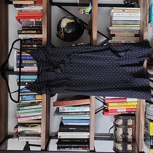 Banana republic polka dot ruffle dress